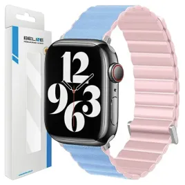 beline-pasek-apple-watch-magnetic-pro-38-40-41mm-rozowo-blekitny-pink-sier