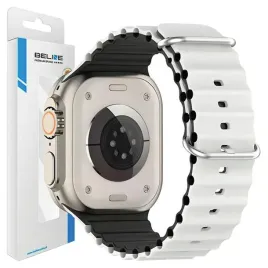 beline-pasek-do-apple-watch-38-40-41mm-waves-bialo-czarny-silikonowy-design