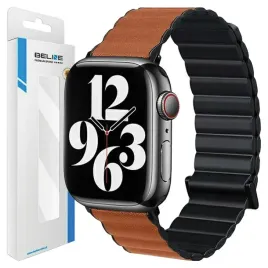 beline-pasek-do-apple-watch-magnetic-pro-38-40-41mm-czarny-brazowy-skorzany