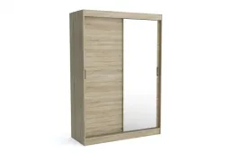 szafa-przesuwna-z-lustrem-150-cm-rio-sonoma-polki-i-drazki-do-wieszania