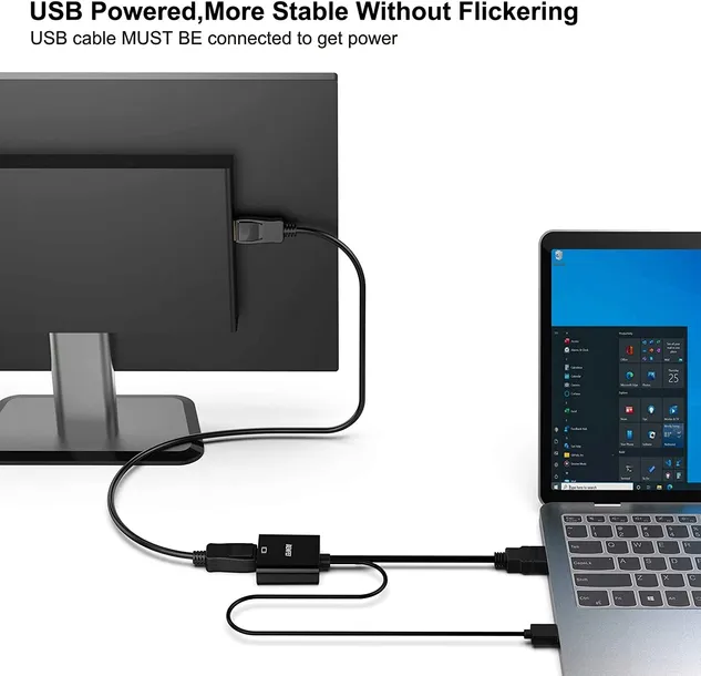 benfei-adapter-hdmi-na-displayport-model-000152black