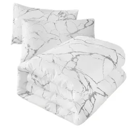 komplet-poscieli-200x220cm-poszewki-biala-srebrna-marmur-glamour