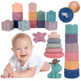 klocki-sensoryczne-miekkie-gumowe-kreatywne-gryzaki-zestaw-wieza-dla-dzieci
