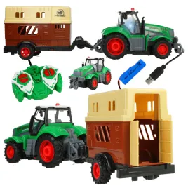 zdalnie-sterowany-traktor-ciagnik-z-przyczepa-do-przewozu-zwierzat-koni-led