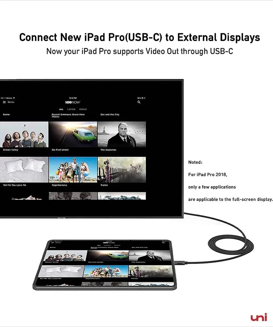 uni-kabel-usb-c-do-hdmi-18m-4k-30hz-stan-nowy