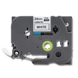qoltec-tasma-do-brother-tz2-251-or-24mm-x-8m-or-biala-czarny-nadruk
