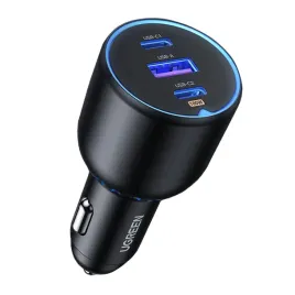 ladowarka-samochodowa-ugreen-cd293-2x-usb-c-pd-i-1x-usb-a-130w-czarna