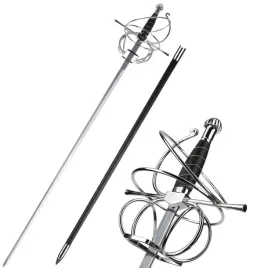 duzy-rapier-renesansowy-z-pochwa-stal-nierdzewna-jt6007bk