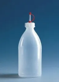 kroplomierz-pe-ld-0250ml-z-nasadka-gl-25-czerwona-nasadka