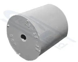 korek-gumowy-szary-1x-otwor-dol-2100-gora-2700-wys-30mm