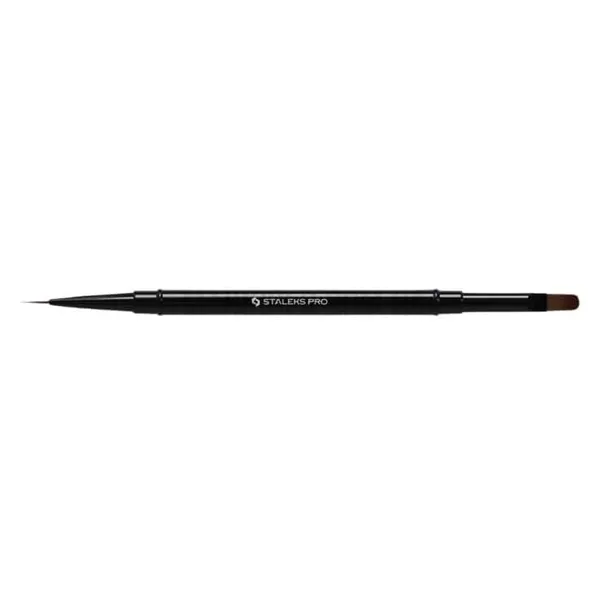 Staleks Pędzelek Dwustronny Do Żelu i Zdobień 10mm/11mm EXPERT NBE-03/06