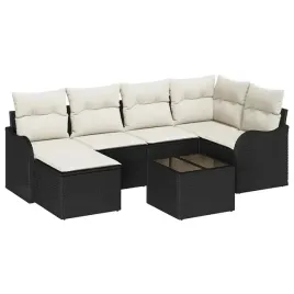 zestaw-sof-na-ogrod-z-poduszka-7-pcs-czarny-i-bialy-polirattan