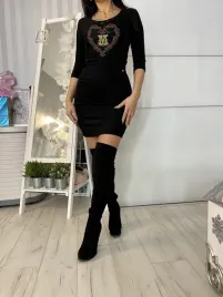 sukienka-tunika-dopasowana-czarna-xs