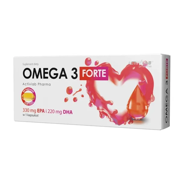 Activlab Pharma Omega 3 FORTE kwasy omega 3 na zdrowe serce EPA DHA 60 caps