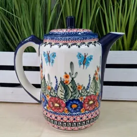 boleslawiec-dzbanek-czajnik-imbryk-wysoki-125-l-884-dek-149-unikat