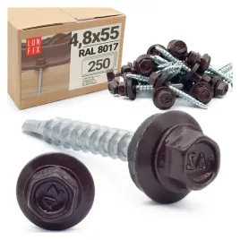 wkrety-farmerskie-do-metalu-55-mm-braz-ral8017-ocynk-do-dachu-250szt