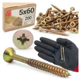wkrety-do-drewna-60-mm-z-lbem-stozkowym-5x60-zolty-ocynk-300szt