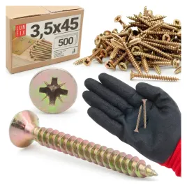 wkrety-do-drewna-45-mm-z-lbem-stozkowym-35x45-zolty-ocynk-500szt