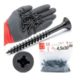 wkrety-do-drewna-45x30-uniwersalne-z-lbem-stozkowym-czarny-ocynk-100szt