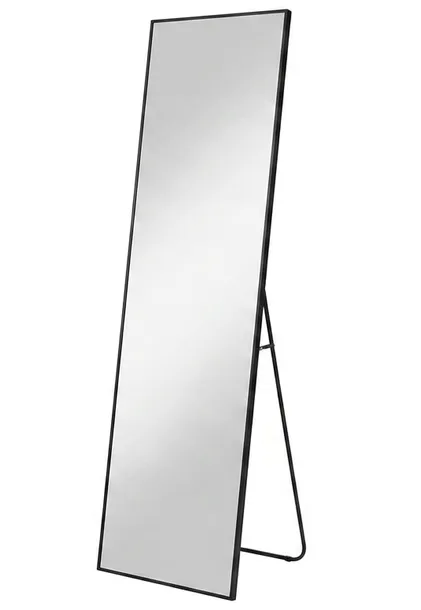 LUSTRO 150x40 CM STOJĄCE / WISZĄCE W METALOWEJ WĄSKIEJ RAMIE ARVENTA STYLE