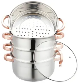 garnek-5-lit-24cm-do-gotowania-na-parze-indukcja-gaz-3-wklady-nierdzewny