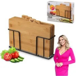 zestaw-deska-do-krojenia-ze-stojakiem-bambusowe-konighoffer-cedar-4szt