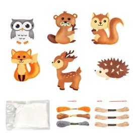 zestaw-do-nauki-szycia-diy-wyszywanki-filcowe-zwierzatka-lesne-6el-maskotka