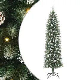 smukla-sztuczna-choinka-swiateczna-z-cieplymi-swiatlami-led-210-cm