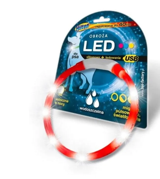hilton-obroza-led-czerwona-do-40-cm