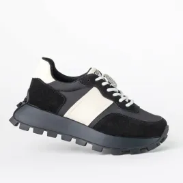 sneakersy-damskie-na-platformie-skora-tkanina-czarne-38