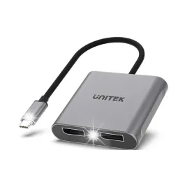 unitek-adapter-usb-c-na-2x-port-dp-1-4-8k-60hz