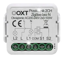 oxt-mini-przekaznik-2-obwody-bez-n-zigbee-tuya-smart-life-zigbee2mqtt