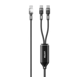 przewod-ladujacy-usb-typ-c-do-2x-usb-typ-c-unitek-2w1-pd-100w-silikonowy