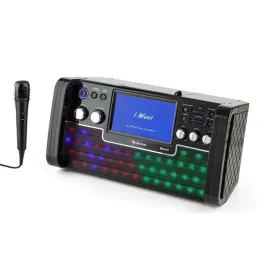 glosnik-megafon-z-mikrofonem-zestaw-do-karaoke-auna-discofever-led-czarny