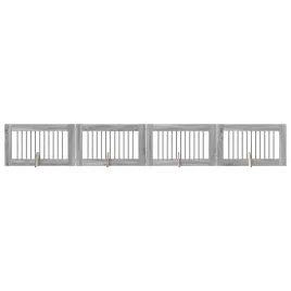 bramka-dla-psow-z-podporkami-4-szt-szary-sonoma-100-x-60-cm