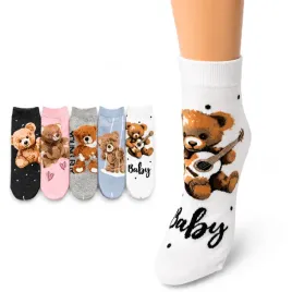 skarpety-damskie-stopki-bawelniane-z-misiem-miekkie-wygodne-35-38