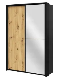 szafa-przesuwna-160-cm-ar-21-dab-czarny-lustro-do-5dni