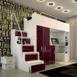 antresola-kiki4-max-90x200-z-biurkiem-z-szafa-i-z-schodkami-fiolet