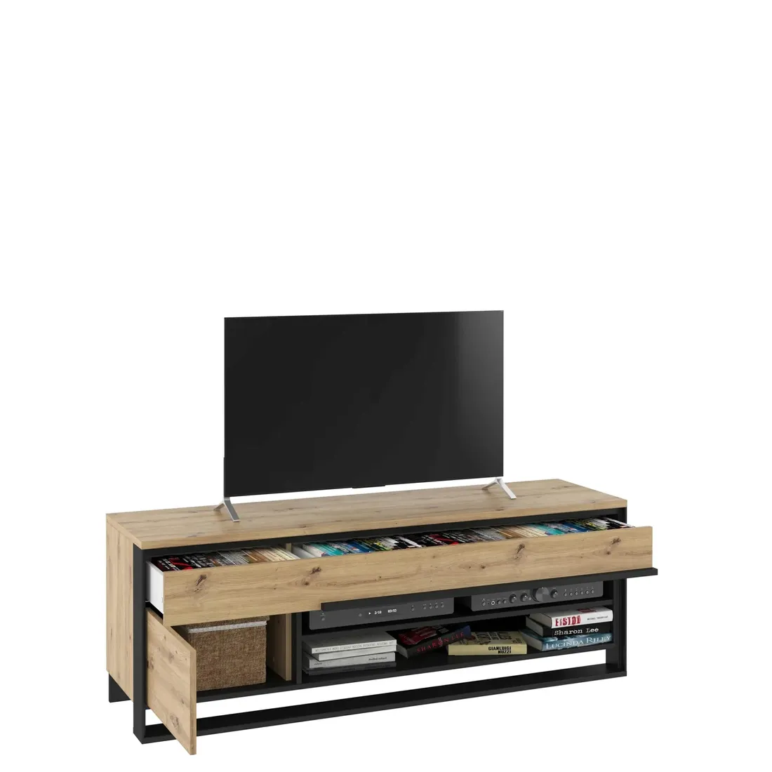 meble-do-salonu-quant-2-lenart-dab-artisan-czarny