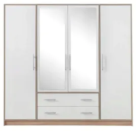 szafa-smart-srl1-z-lustrem-i-szufladami-200-cm