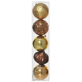 zloto-brazowe-bombki-choinkowe-plastikowe-ksztaltki-8cm-mix-wzorow-kpl-5szt