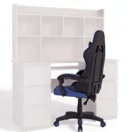 zestaw-biurko-z-nadstawka-fotel-130cm-6-szuflad-bialy-niebieski
