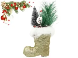 figurka-swiateczna-zloty-brokatowy-but-stroik-w-bucie-24cm