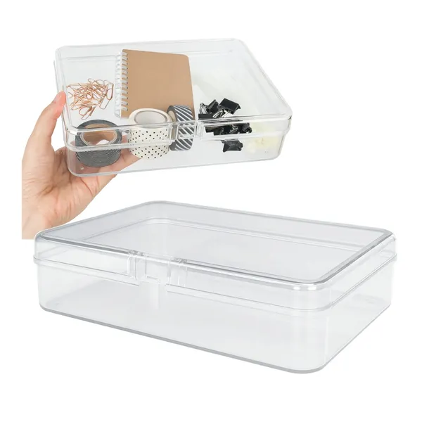 Plastikowe pudełeczko - 115x83x30mm - zamykany pojemniczek - organizer do w