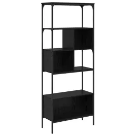 polka-na-ksiazki-czarny-dab-76-x-33-x-1885-cm