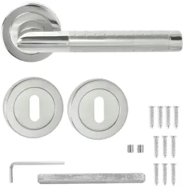 klamka-drzwiowa-nierdzewna-inox-rozety-klucz