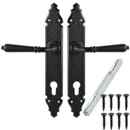 klamka-drzwiowa-czarna-loft-retro-kuta-72-mm-wklad