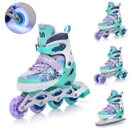 rolki-regulowane-meteor-4w1-blueberry-led-2022-34-37