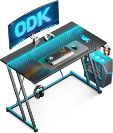odk-biurko-do-gier-gaminowe-led-100-x-50-cm-gamingowe-czarne-wlokno-weglowe