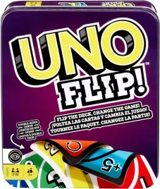 gra-karciana-mattel-games-uno-flip-ekskluzywne-metalowe-pudelko
